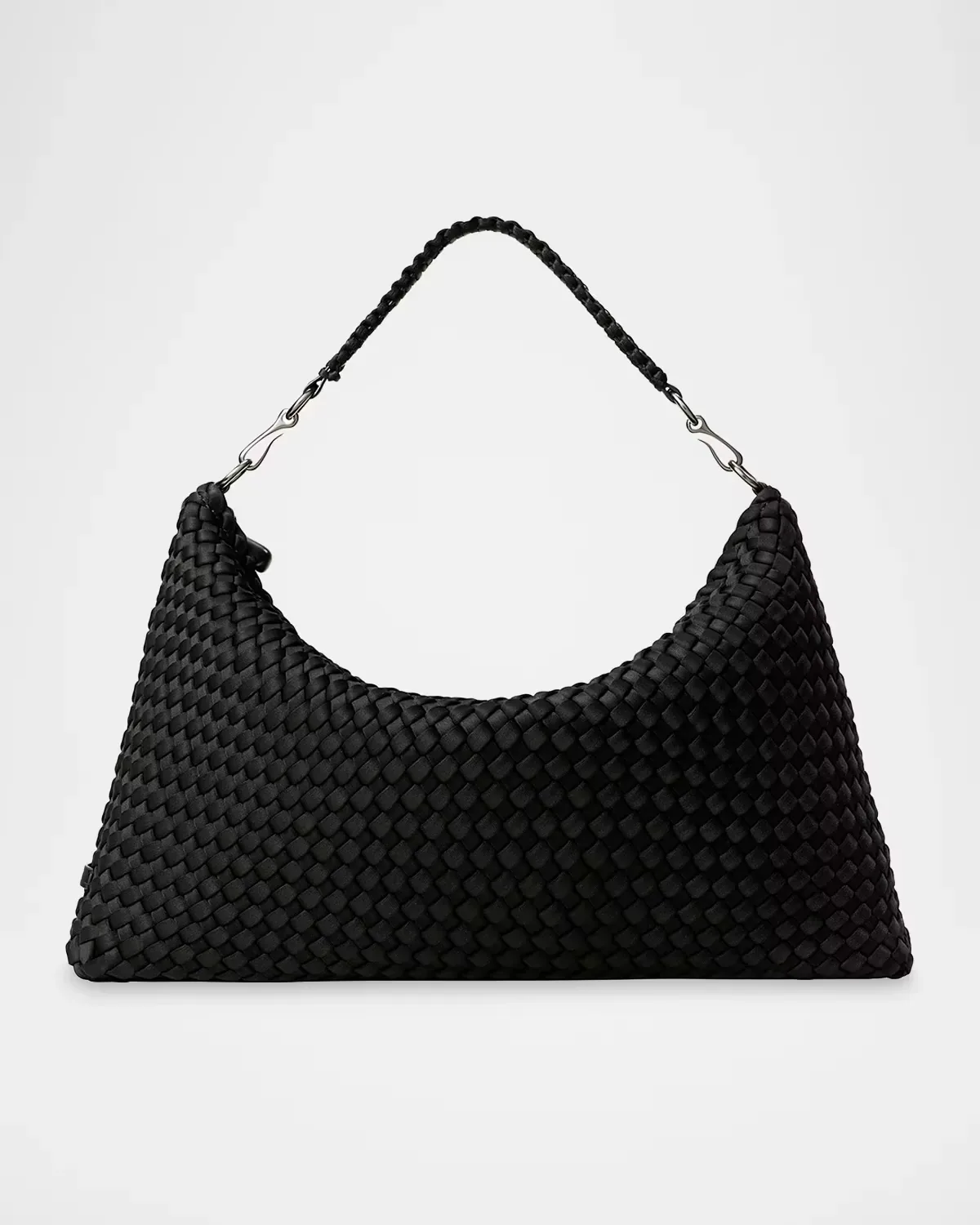 Porto Handwoven Half-Moon Shoulder Bag by NAGHEDI