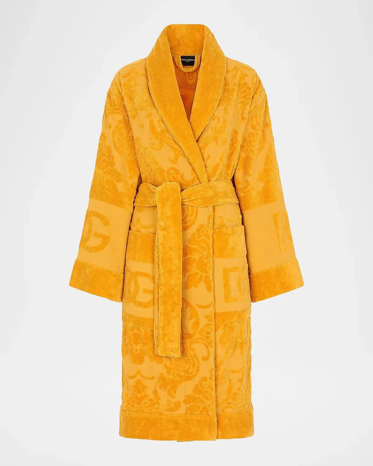 DG Logo Jacquard Bathrobe by Dolce & Gabbana