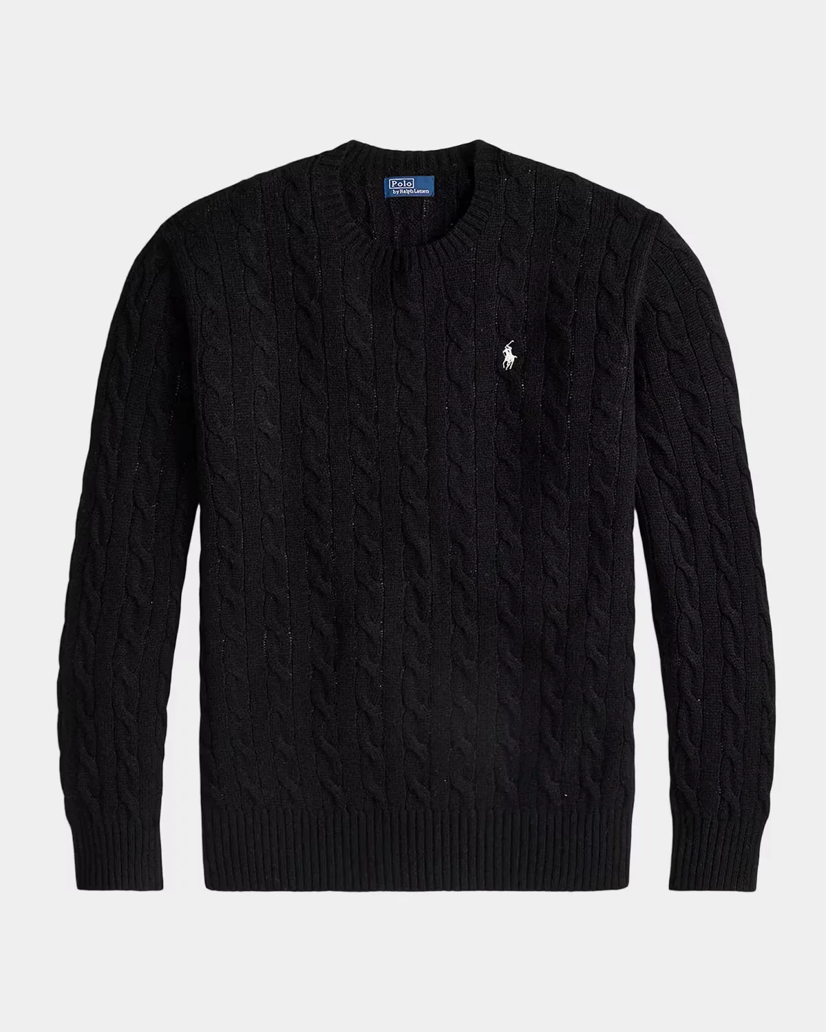 Cable-Knit Wool-Cashmere Crewneck Sweater by Polo Ralph Lauren