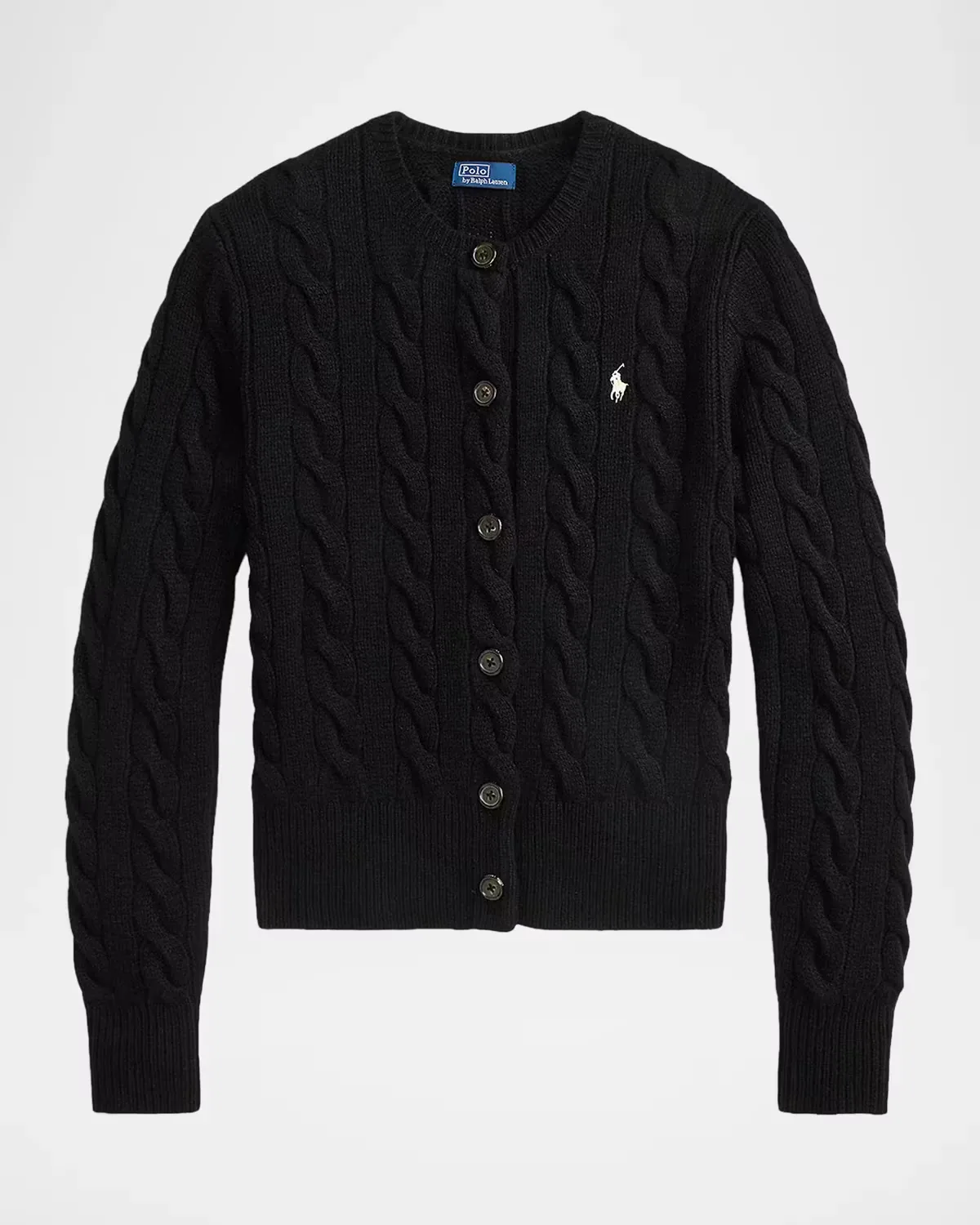 Cable-Knit Wool-Cashmere Cardigan