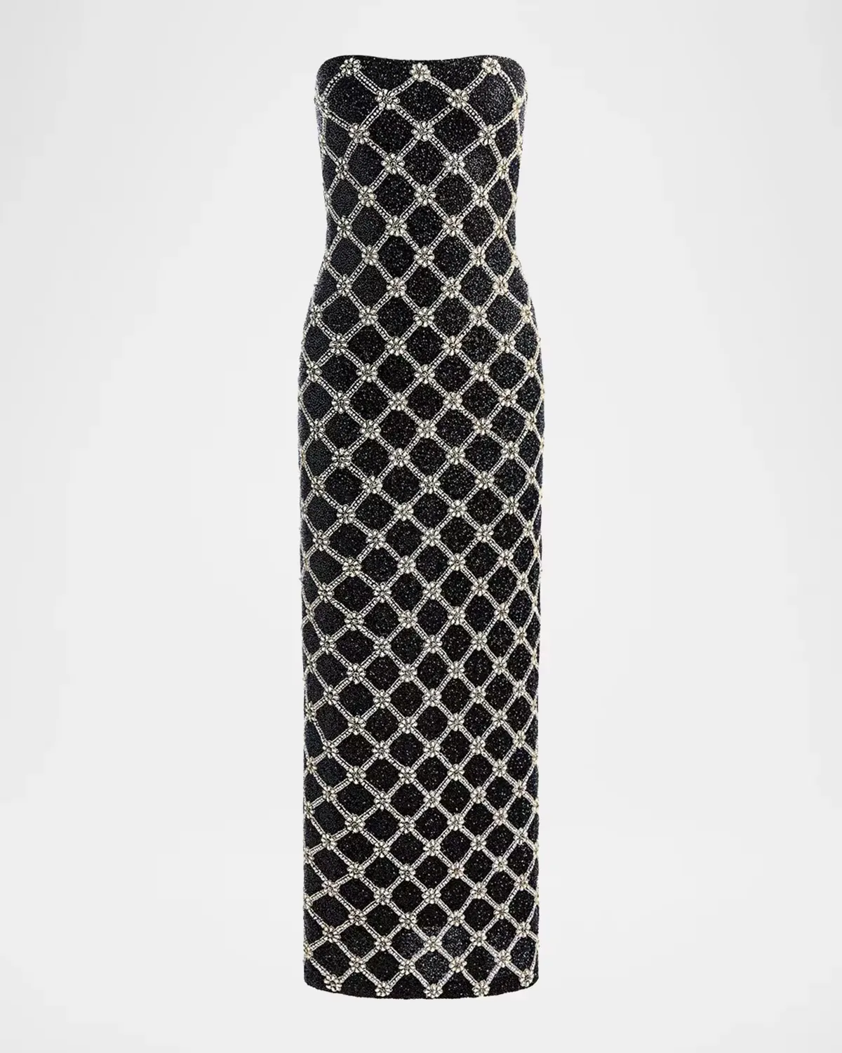 Delora Embellished Strapless Gown by Alice + Olivia