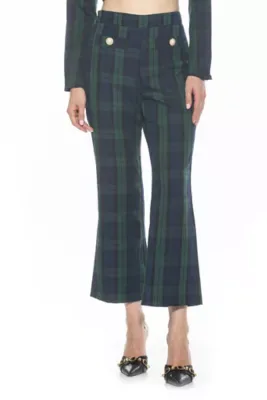 Jayden Wide Leg Plaid Pants by Alexia Admor