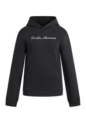 UA Rival Fleece Shimmer Hoodie by Under Armour