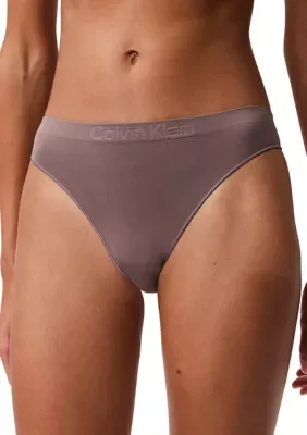 Bonded Flex Mid Rise Thong by Calvin Klein