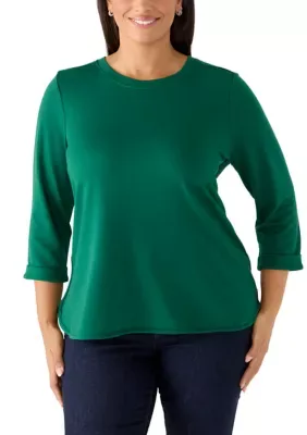 3/4 Sleeve Baby Terry T-Shirt