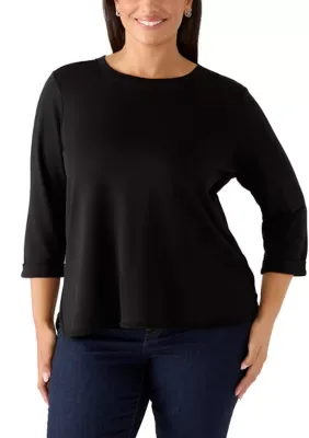 3/4 Sleeve Baby Terry T-Shirt