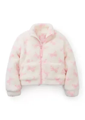 Sherpa Bow Print Jacket by Vine & Valley