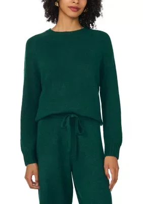 Long Sleeve Boat Neck Sweater Athletic Top by Vince Camuto