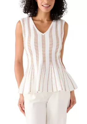 Peplum Sweater Knit Top by BCBG