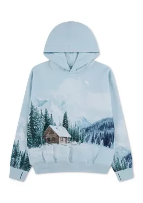 Floating Moose Fleece Hoodie by Abercrombie Kids