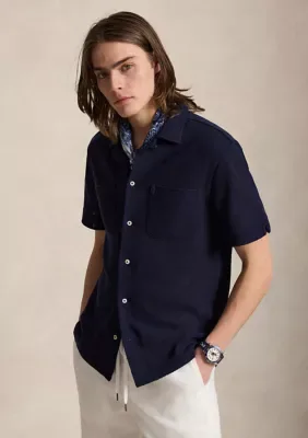 Textured Pointelle Camp Shirt by Polo Ralph Lauren