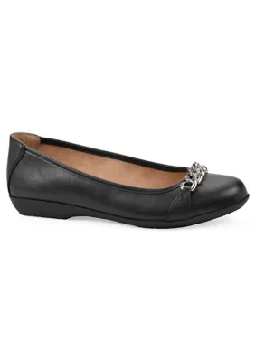 Cliffs by White Mountain Carlise Ballet Flat - Wide Width by White Mountain