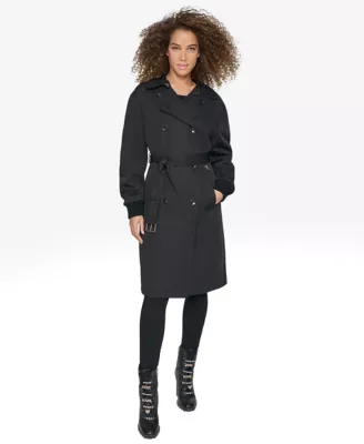 Double Breasted Coat with Structured Silhouette by Karl Lagerfeld