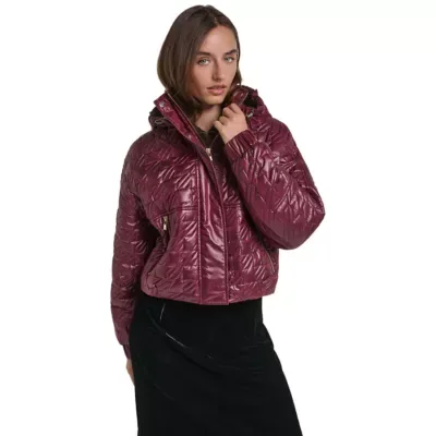 Modern KL-Detail Quilted Bomber Jacket by Karl Lagerfeld