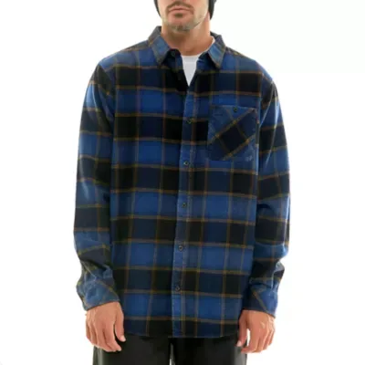 Hallstatt Snow Wash Yarn Dyed Long Sleeve Flannel Shirt with Pocket by Hallstatt