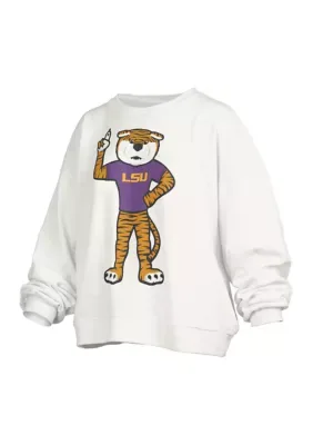 NCAA LSU Tigers Big Canvas Puff Janise Fleece Pullover