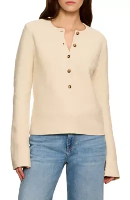 Everyday Henley Striped Sweater by Sanctuary