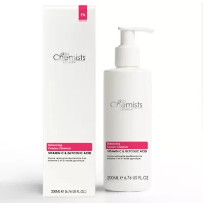 Balancing Vitamin C & Glycolic Acid Anti-Aging Cream Cleanser 200ml by Skinchemists