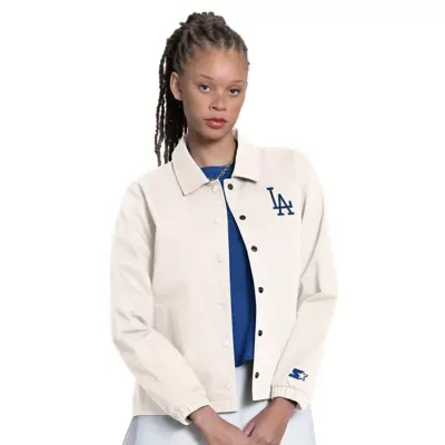 MLB Los Angeles Dodgers Cooperstown First Down Full-Snap Coaches Jacket by Starter