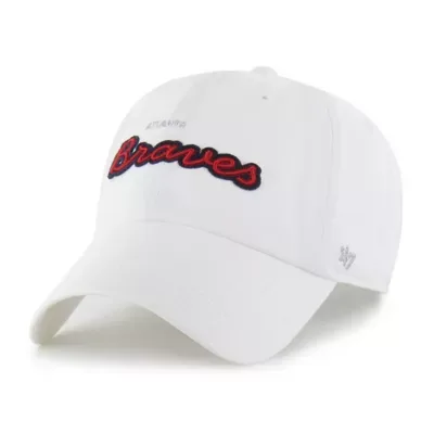 MLB Atlanta Braves Trendy Script Clean Up Adjustable Hat by 47