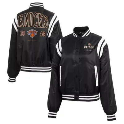 NBA New York Knicks Full-Zip Bomber Jacket by Wear by Erin Andrews