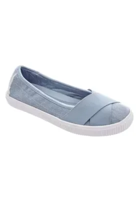 The Jazlyn Slip-On Sneaker - Denim by Comfortview