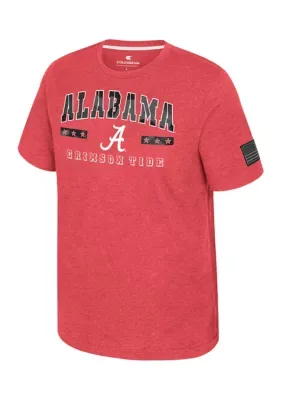 NCAA Alabama Crimson Tide Short Sleeve Joint Base Graphic T-Shirt by Colosseum