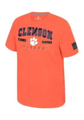 NCAA Clemson Tigers Short Sleeve Joint Base Graphic T-Shirt by Colosseum