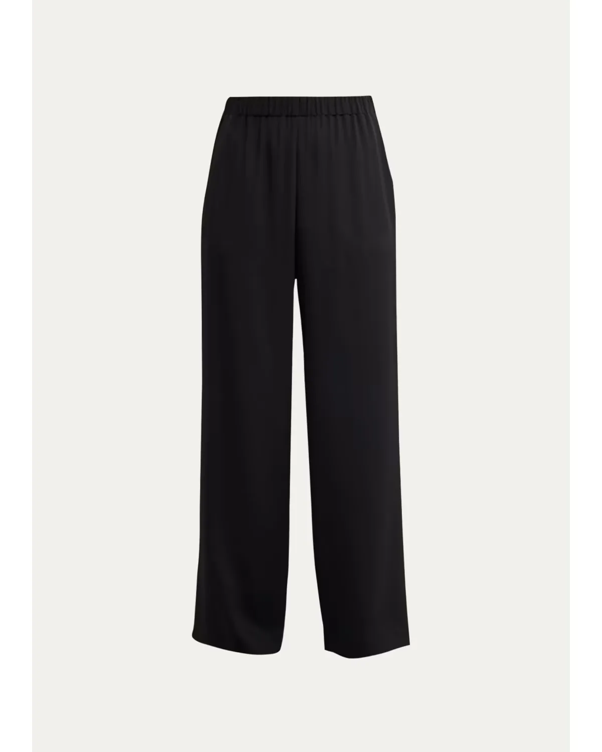 Perry Wide-Leg Stretch Silk Pants by Lafayette 148 New York