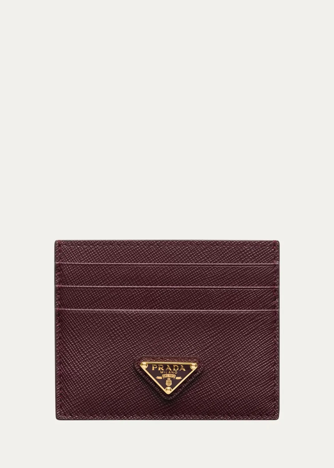 Saffiano Leather Card Case by Prada