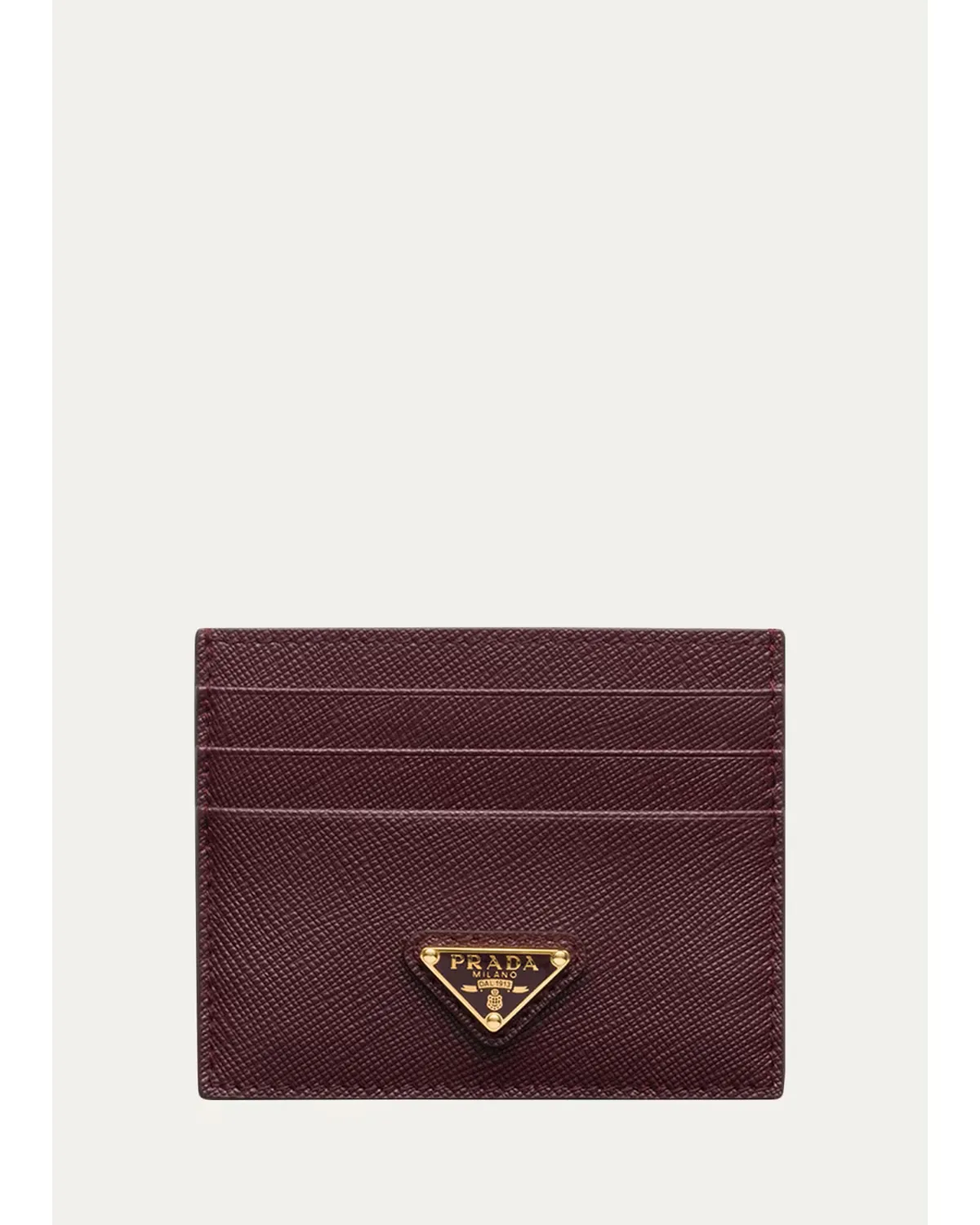 Saffiano Leather Card Case by Prada