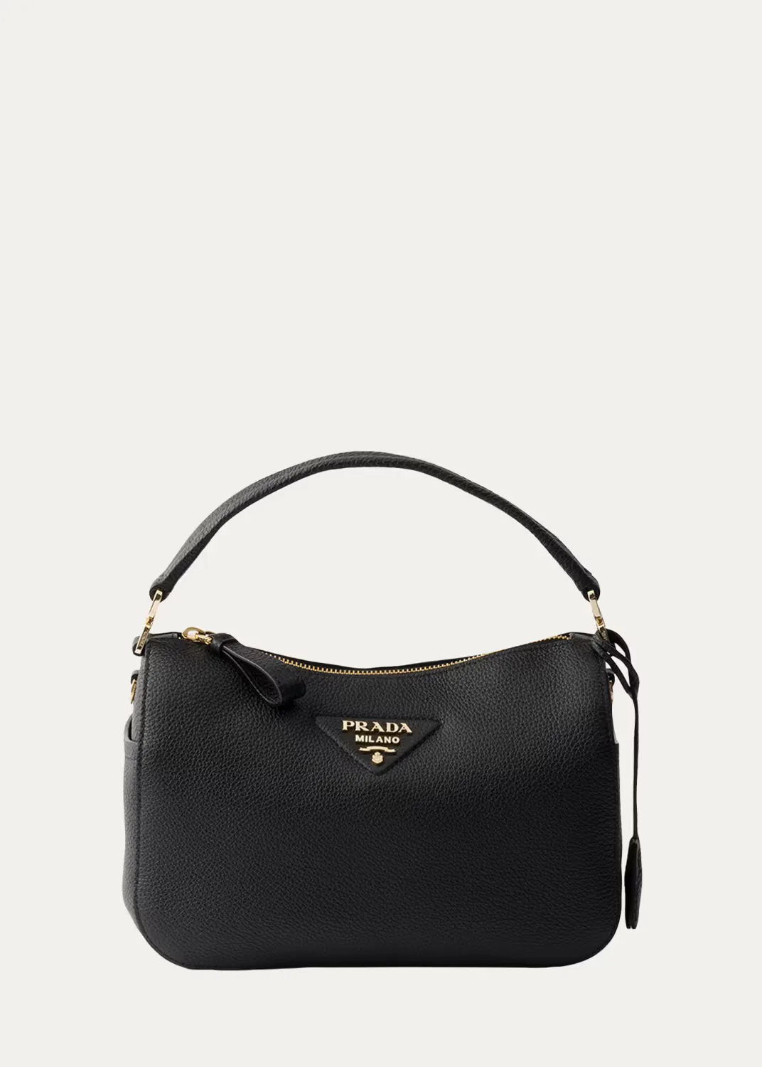 Grain Leather Top-Handle Bag