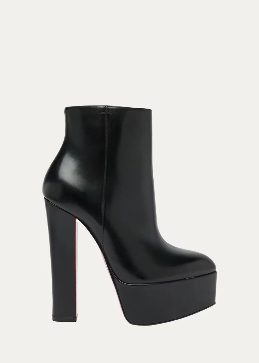150mm Jenna Leather Platform Booties