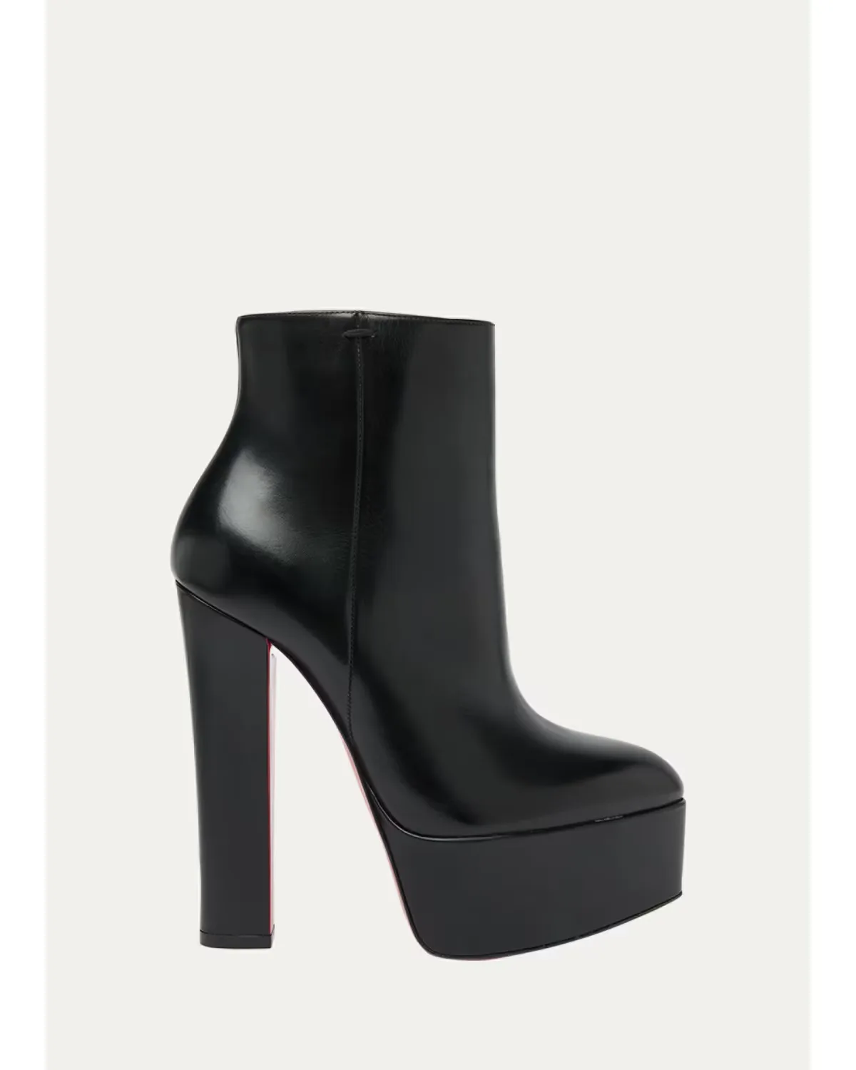 150mm Jenna Leather Platform Booties by Christian Louboutin
