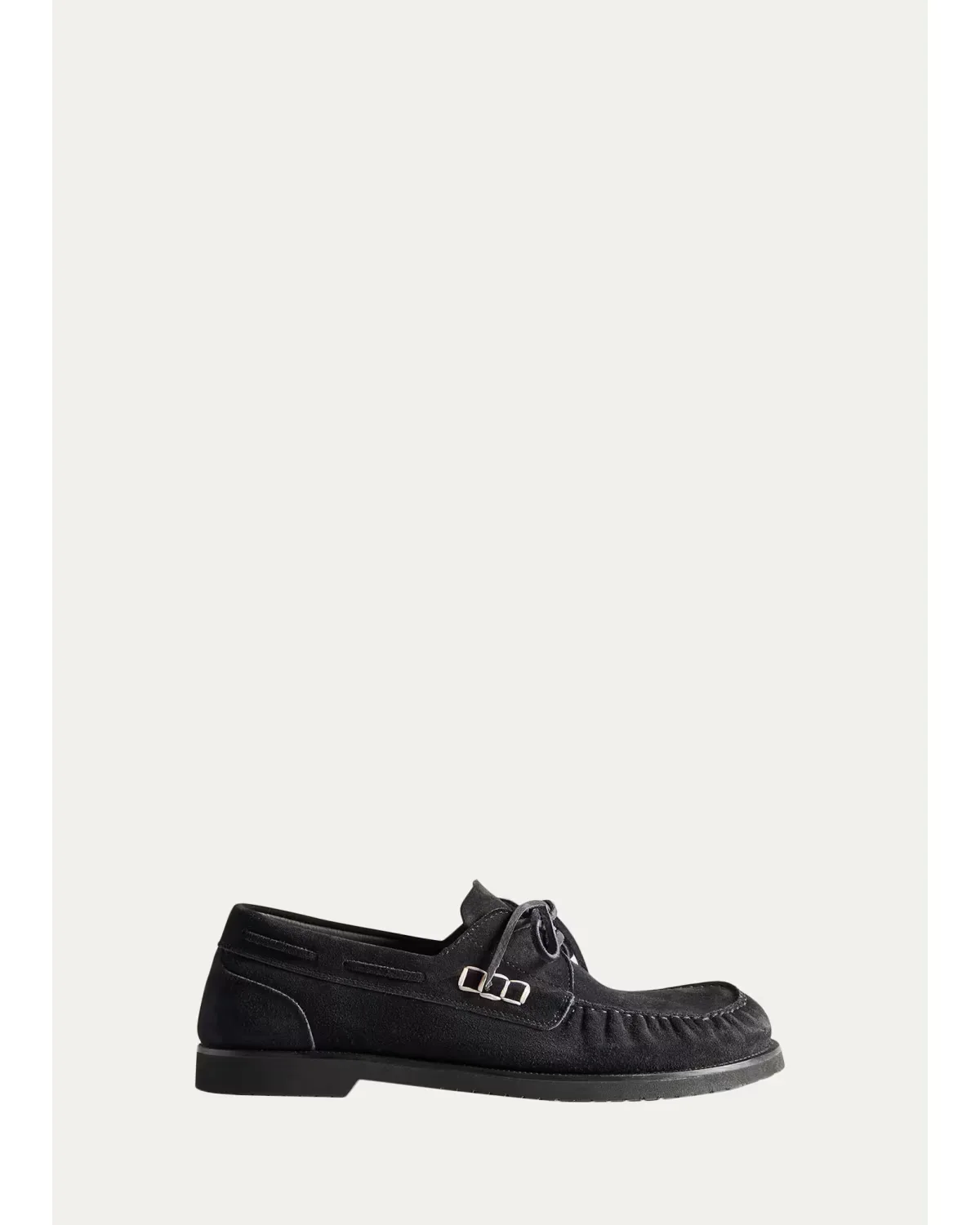 Suede Box-Stitched Boat Shoes by JW Anderson