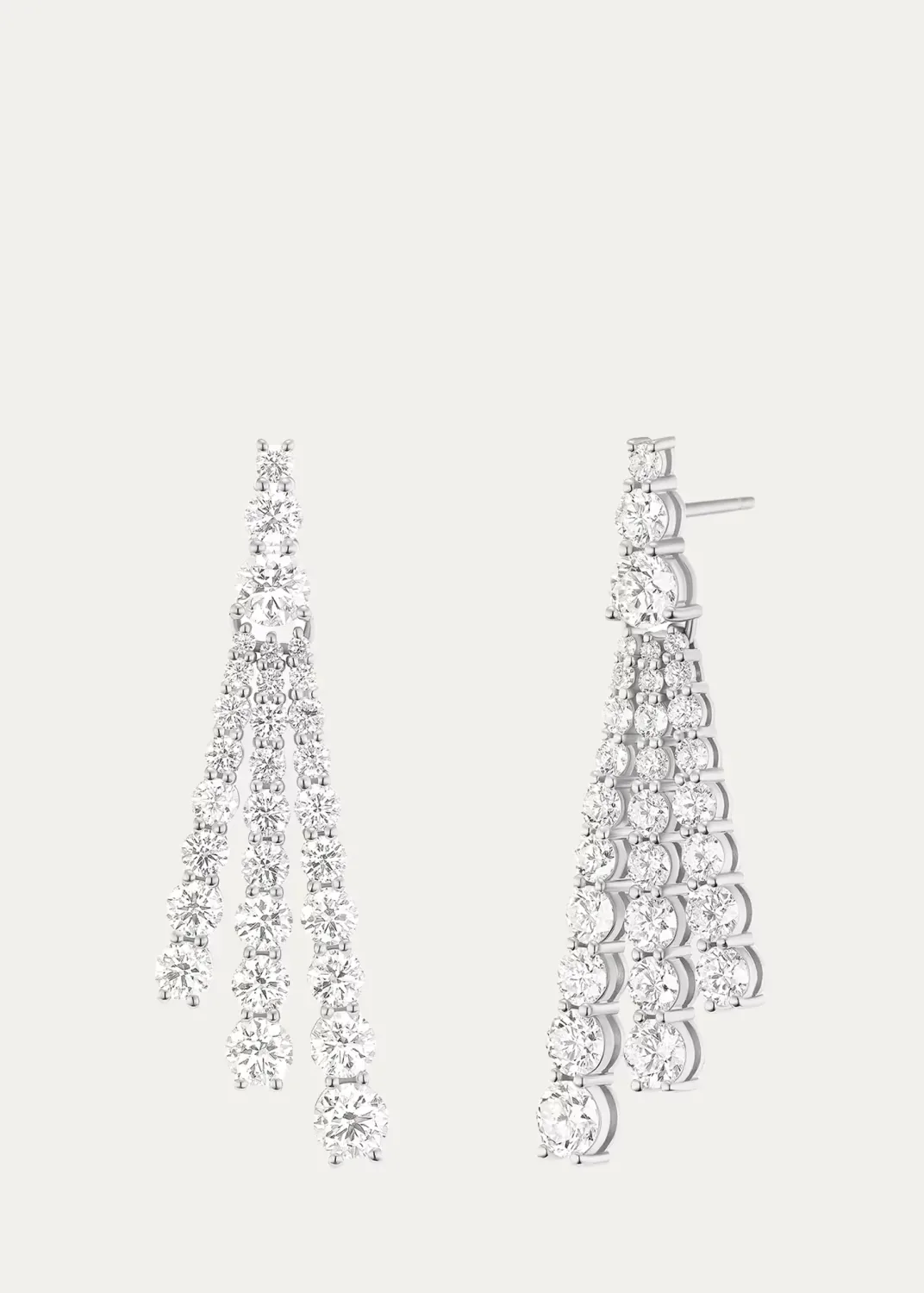 18K White Gold Diamond Sydney Earrings, Small