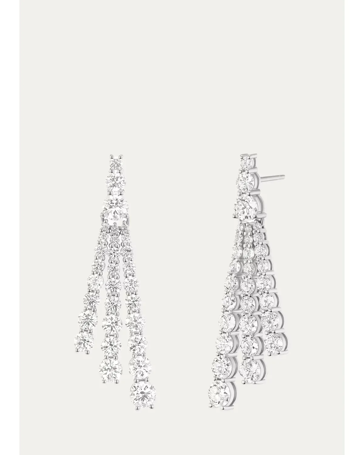 18K White Gold Diamond Sydney Earrings, Small by Melissa Kaye