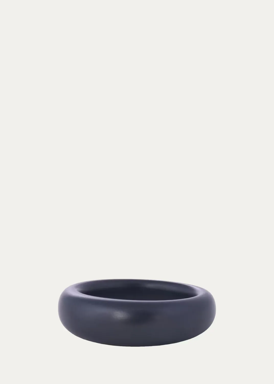 Titanium 7mm French Dome Ring by Sidney Garber