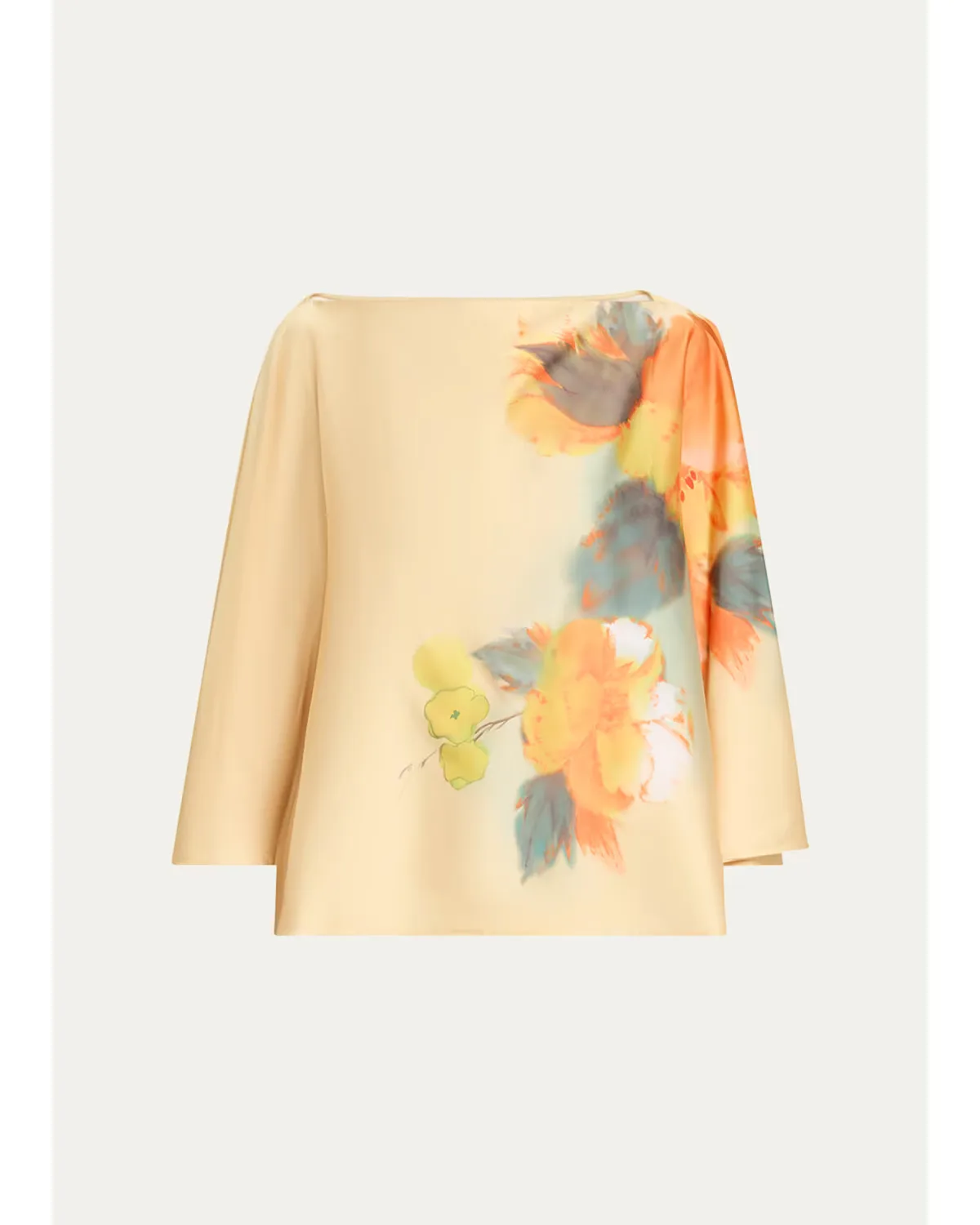 Carole Watercolor Floral Top by Cinq  Sept
