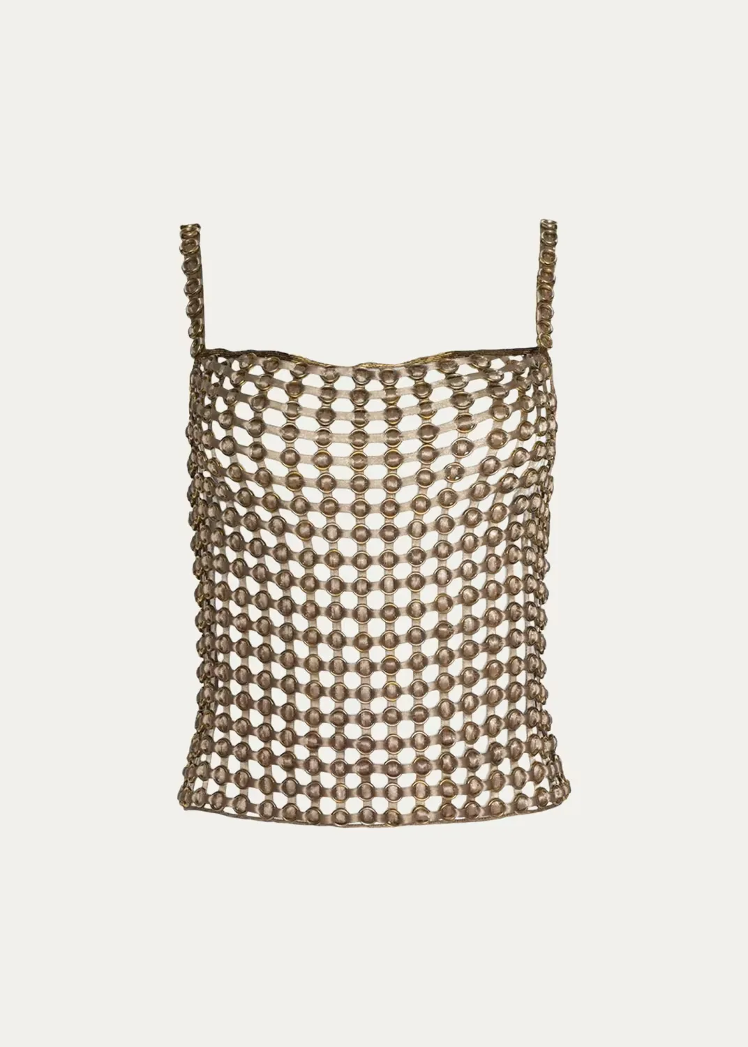 Joanette Ribbon-Woven Tank