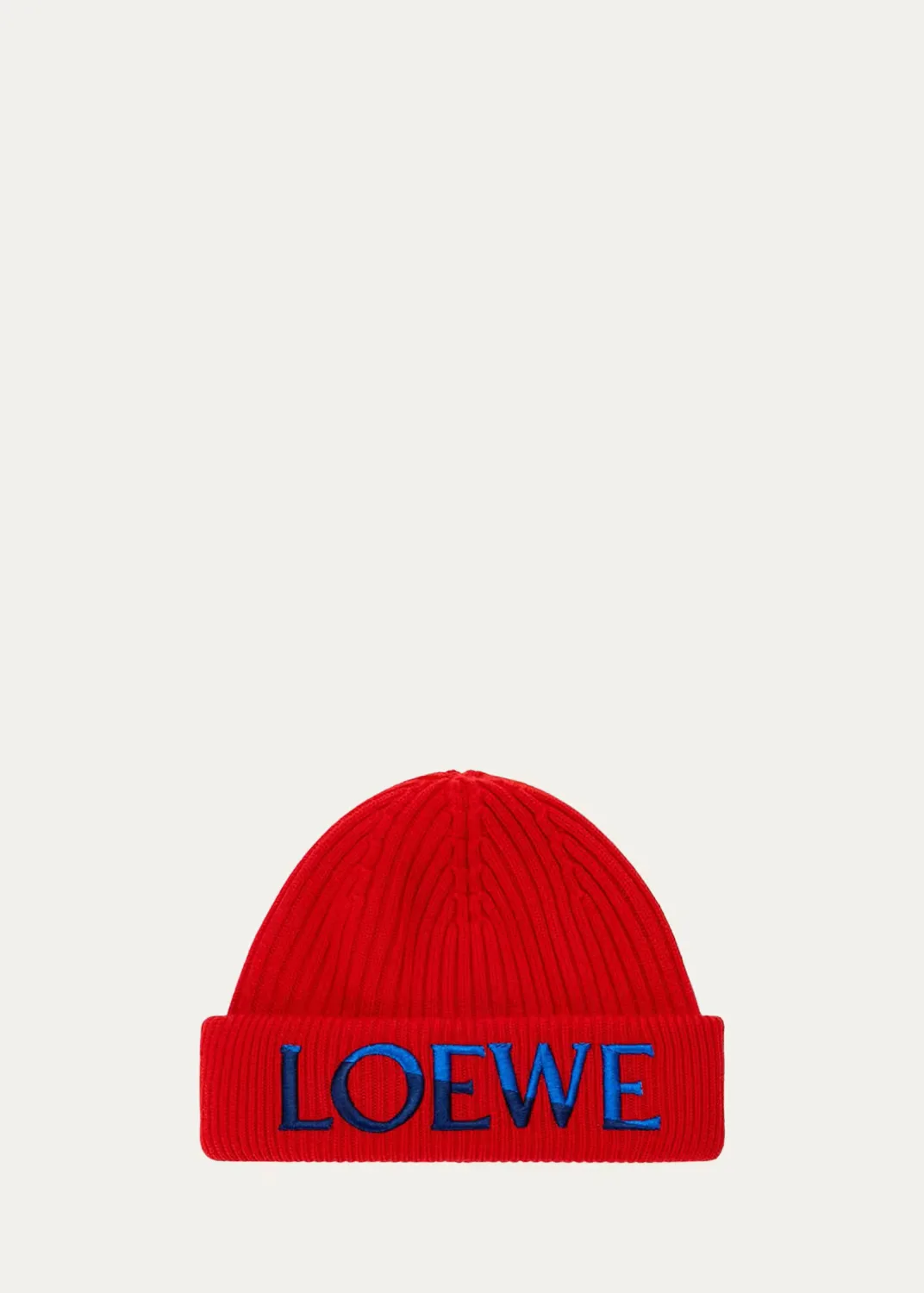 Logo-Embroidered Wool Beanie by LOEWE