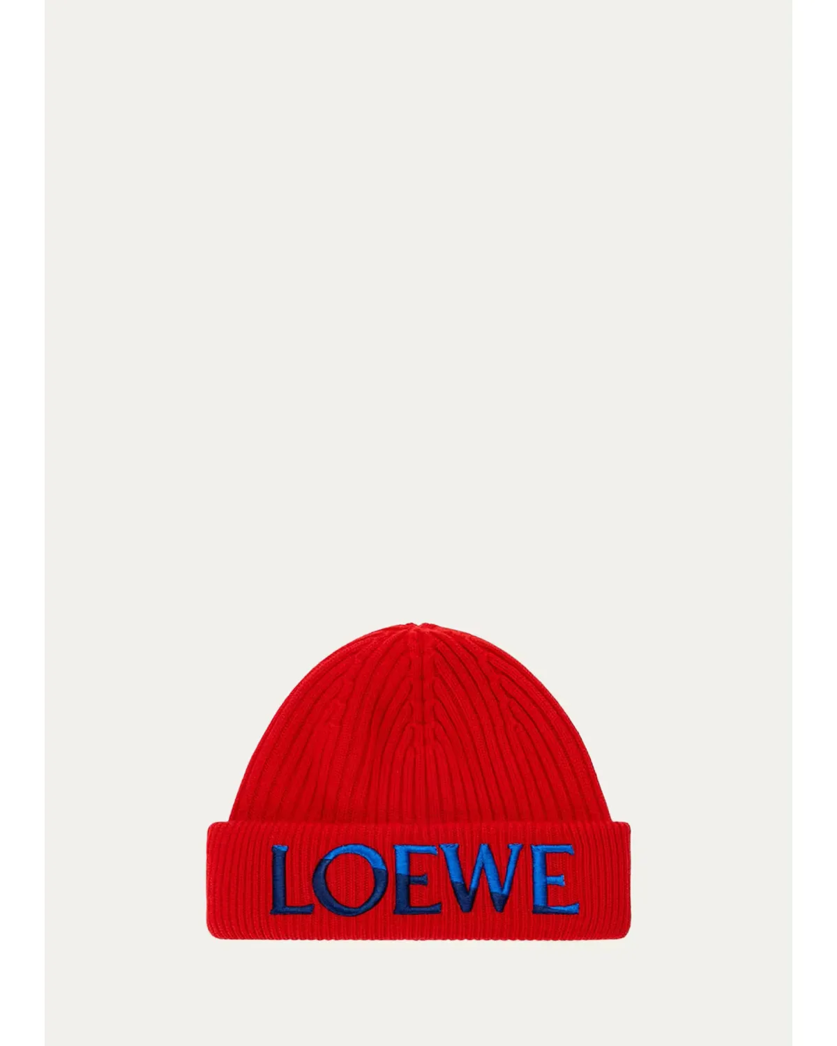 Logo-Embroidered Wool Beanie by LOEWE