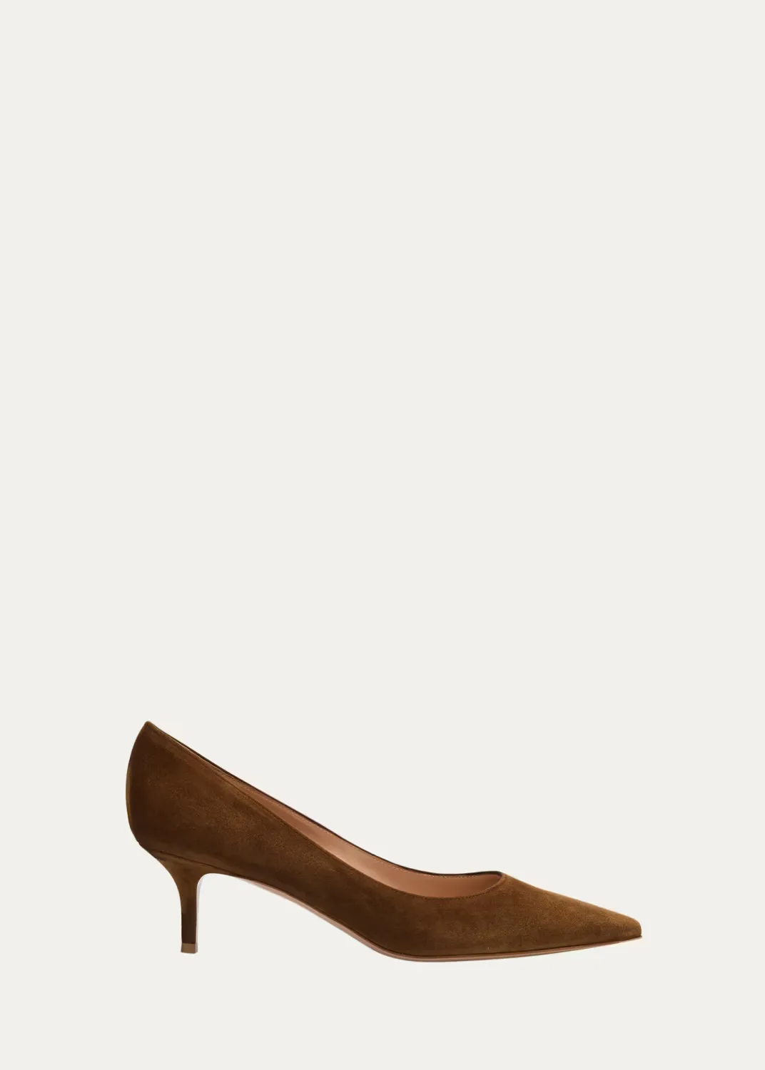 55mm Suede Pointed-Toe Pumps by Gianvito Rossi