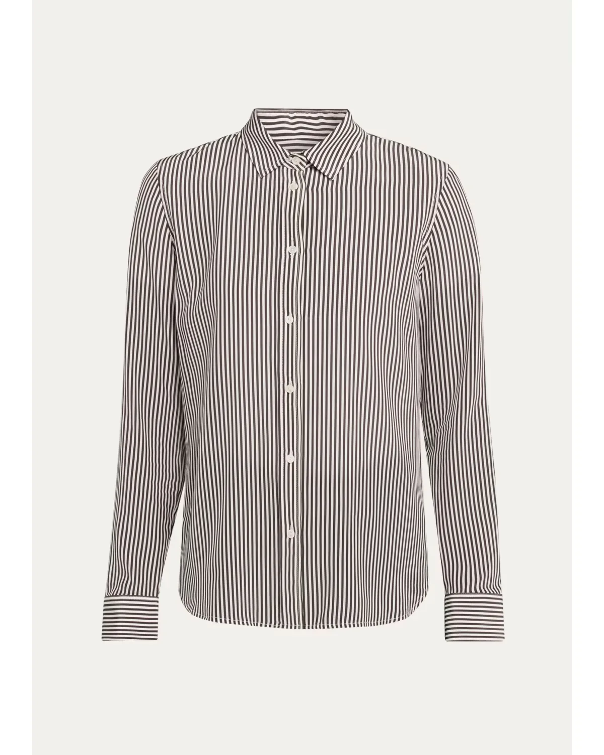 Spotted Silk Button-Down Blouse by Nili Lotan