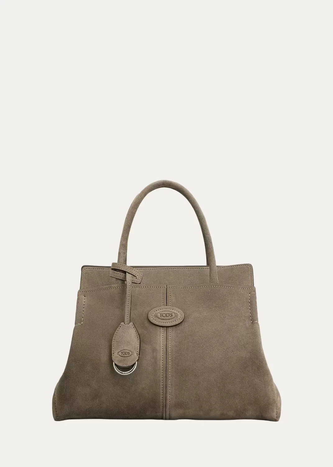 Suede Shopping Top-Handle Bag by Tod's