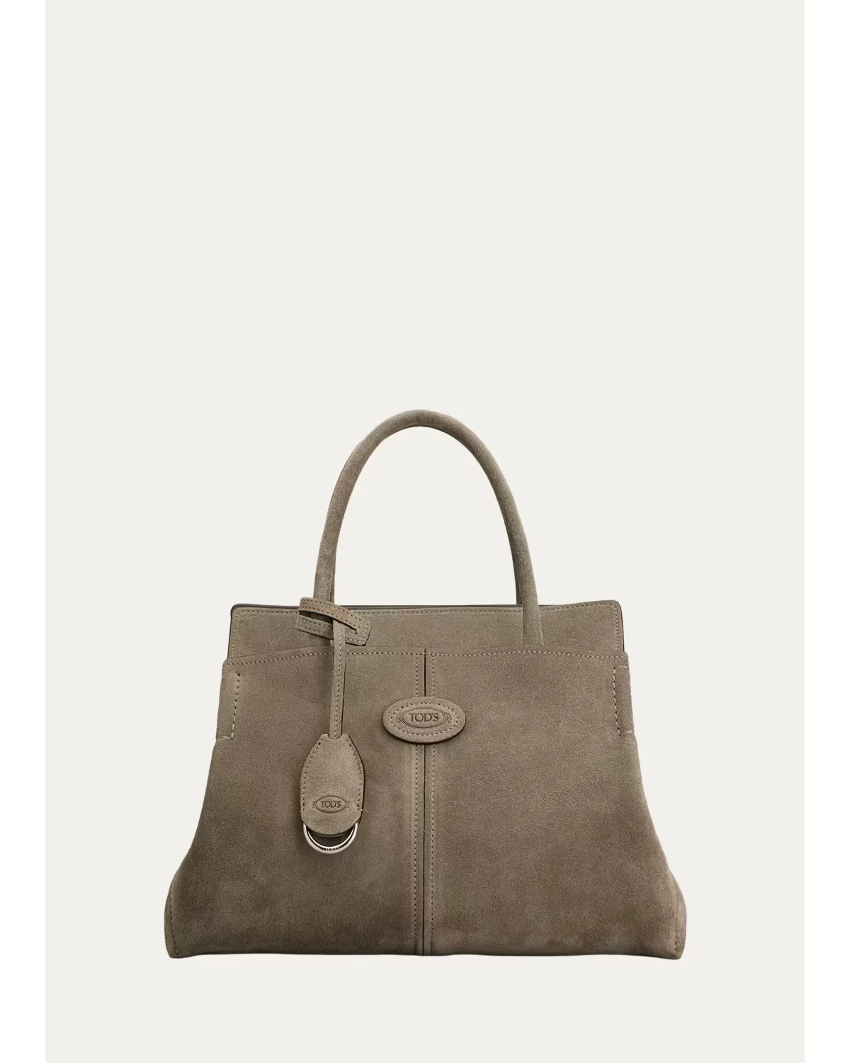 Suede Shopping Top-Handle Bag by Tod's