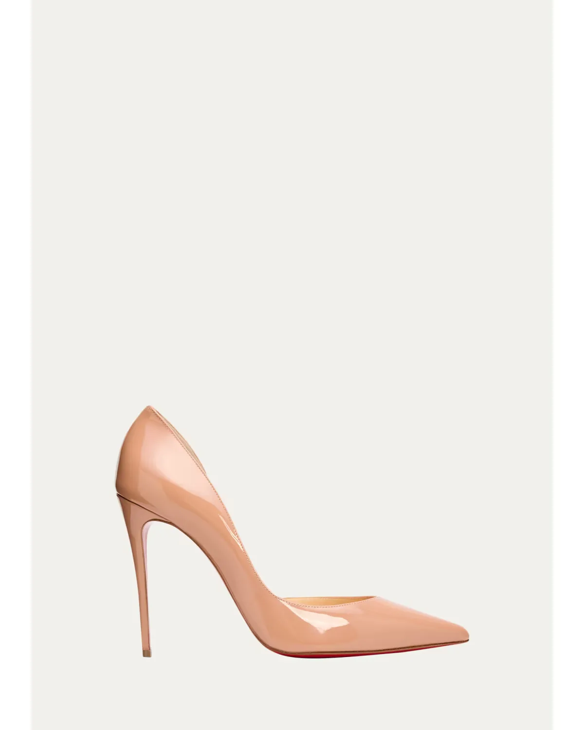 100mm Iriza Patent Open-Side Pumps by Christian Louboutin