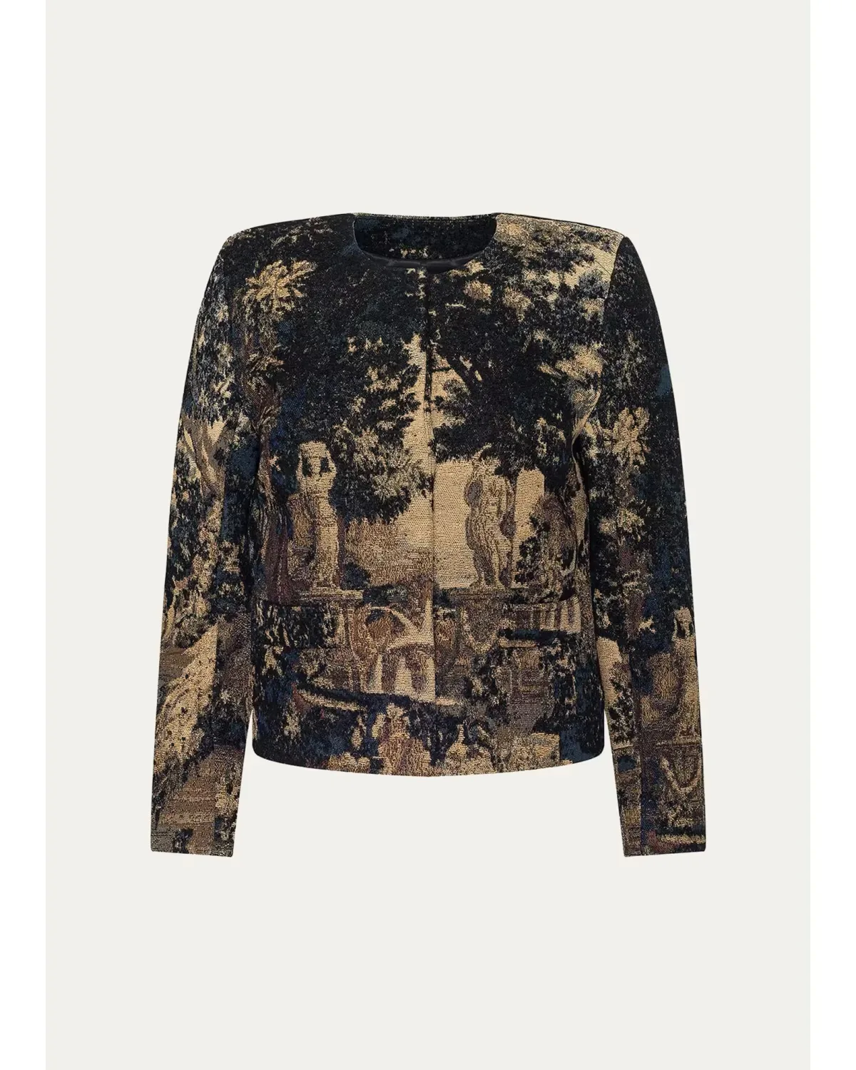 Lian Tapestry Collarless Jacket by L'AGENCE