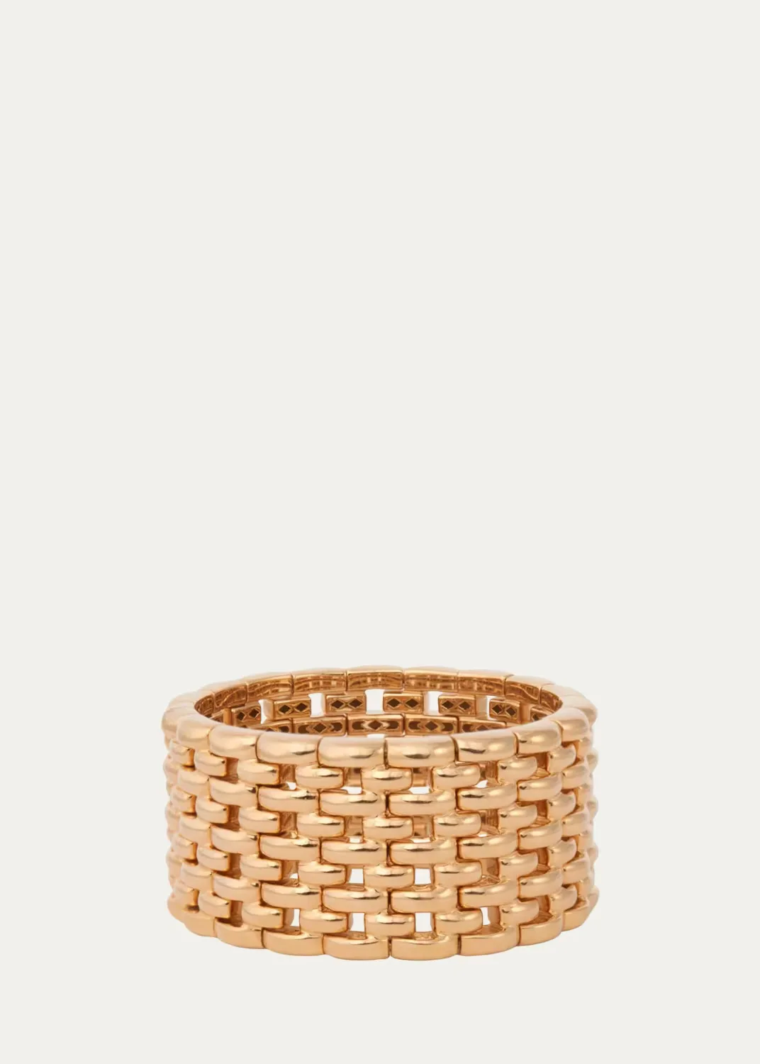 18K Yellow Gold Stretch Mosaic Bracelet by Sidney Garber