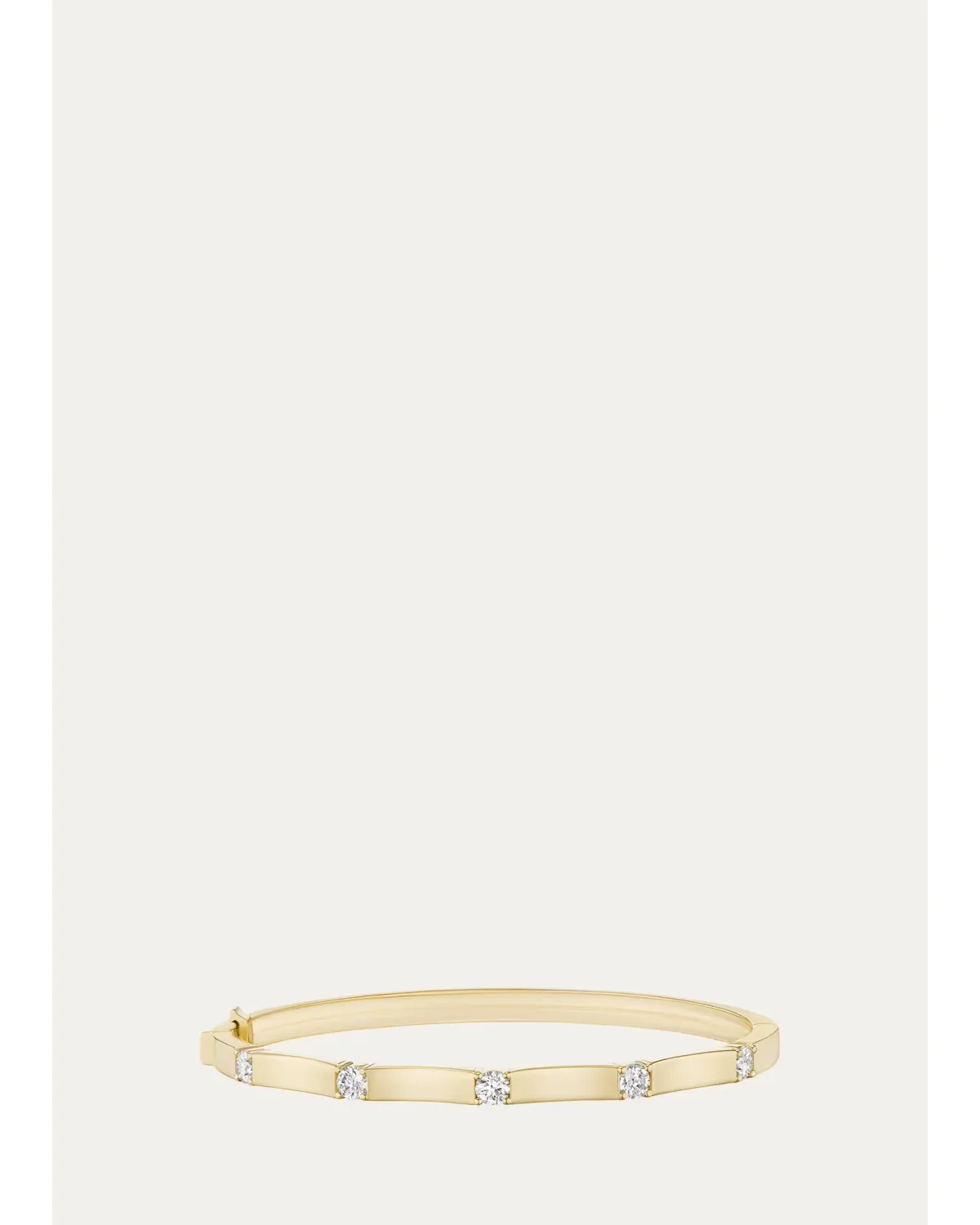18K Yellow Gold Diamond Honey Station Cuff Bracelet